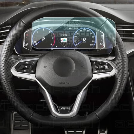 Volkswagen Passat Uyumlu Dijital Gösterge Panel 9h Nano Ekran Koruyucu 2019-2022