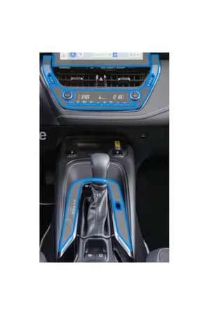 Toyota Corolla klima gösterge vites etrafı ve kolçak altı Piano Black uyumlu Tpu Koruyucu 2019 2024