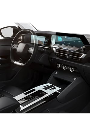 Citroen C4 Suv, C4 X, 2021-2025 Uyumlu Dijital Gösterge, Navigasyon Ve Orta Konsol Koruyucu 3'lü Set