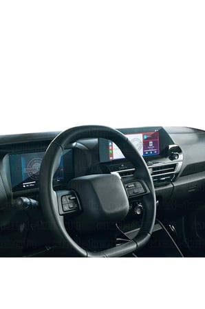 Citroen C4 MAX 2025 Uyumlu Dijital Gösterge ve Navigasyon 9H Nano Ekran Koruyucu 2'li Set