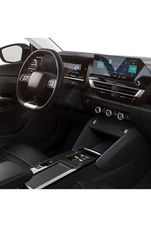 Citroen C4 MAX 2025 Uyumlu Dijital Gösterge, Navigasyon ve Orta Konsol Koruyucu 3'lü Set