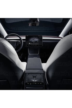 Tesla Model Y Jüniper 2025 15,4 inc Navigasyon ve Arka Yolcu Ekran uyumlu Nano Koruyucu 2li Set