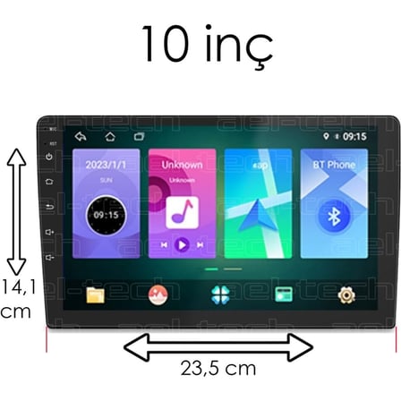 10 Inç Universal Uyumlu Mat 9h Nano Ekran Koruyucu