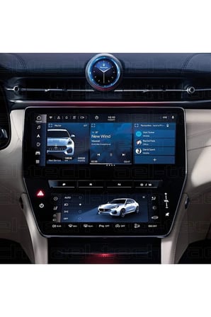 Maserati Grace 12,3 İnç Navigasyon 8,8 inç Alt Ekran Uyumlu 9H Nano Ekran Koruyucu 2li Set