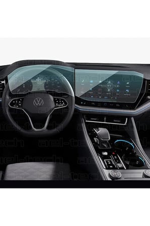 Volkswagen Touareg Uyumlu Navigasyon Ve Dijital Gösterge 9H Nano Ekran Koruyucu 2’li Set