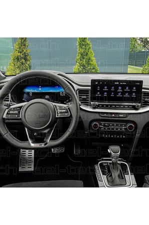 Kia X Ceed Uyumlu Navigasyon ve Dijital Gösterge 9H Nano Ekran Koruyucu 2'li Set