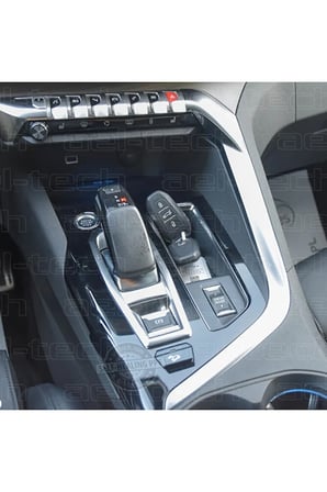 Peugeot 3008 Allure Piano Black Joystick Vites Orta Konsol Uyumlu Koruyucu(Yokuş Kalkış Modeller)