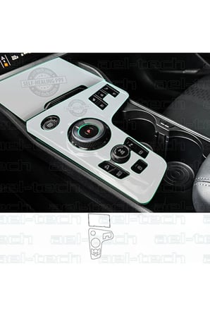 Kia Sportage Prestige Uyumlu Vites Etrafı Piano Black TPU Koruyucu 2 li set