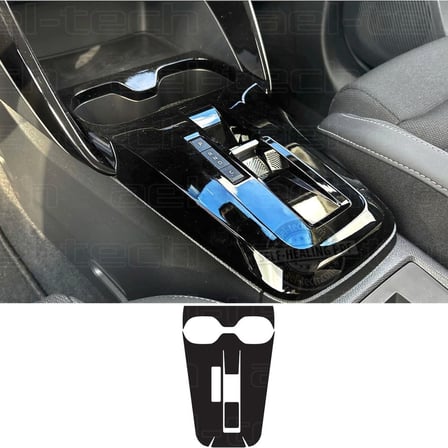 Citroen C3 Aircross ve E-C3 Uyumlu Vites Etrafı Piano Black Tpu Koruyucu 2025