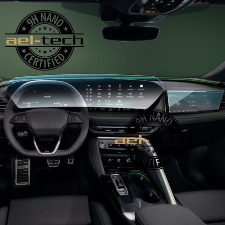 Audi Yeni Q5 Uyumlu Navigasyon ve Dijital Gösterge 9h Nano Koruyucu 2’li Set 2025-2026