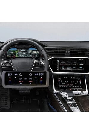 Audi A6 Dijital Gösterge,Navigasyon,Klima Kontrol Uyumlu Nano Ekran Koruyucu 4lü Set 2019/2025