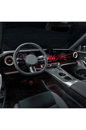 Mercedes GLC EV Uyumlu Dijital Gösterge ve Navigasyon 9H Nano Ekran Koruyucu 4'lü Set 2025-2026