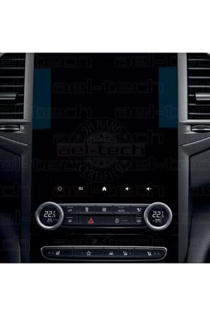 Renault Megane 4 Uyumlu Dijital Klima Gösterge Üstü 9h Nano Ekran Koruyucu 2'li Set