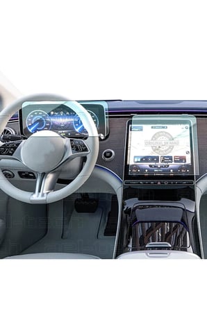 Mercedes EQE Seri Navigasyon ve Dijital gösterge uyumlu Nano Ekran Koruyucu 2li Set 2022-2025