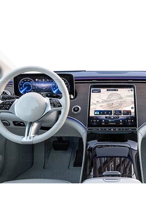 Mercedes EQE Seri Navigasyon ve Dijital gösterge uyumlu Nano Ekran Koruyucu 2li Set 2022-2025