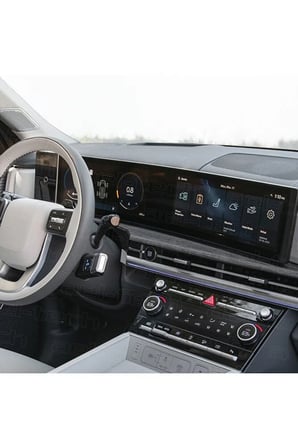Hyundai Santa Fe Uyumlu 12.3 İnç Navigasyon ve Klima Kontrol 9H Nano Ekran Koruyucu 2'li Set 2024-2