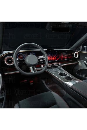 Mercedes CLA Uyumlu Dijital Gösterge ve Navigasyon 9H Nano Ekran Koruyucu 4'lü Set 2025-2026