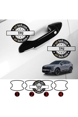 Kia Sportage Uyumlu Kapı Kolu Tpu Koruyucu 4lü Set 2022-2026
