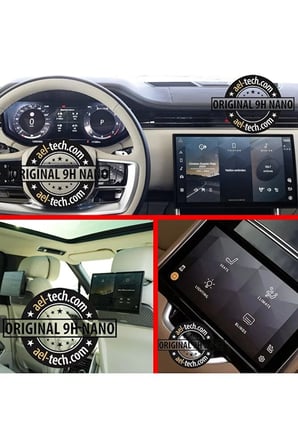 Range Rover Autobiography Uyumlu Navigasyon,Dijital Gösterge,2 Arka Tablet ve Orta Tablet 9h Nano