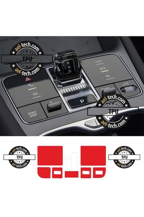 BYD Sealion 7 Uyumlu Vites Etrafı Piano Black TPU koruyucu 7li Set 2025-2026