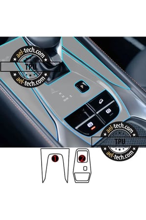 Mg Hs Uyumlu Vites Etrafı Piano Black Konsol Tpu Koruyucu 2024-2025
