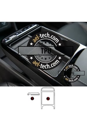 Hyundai Tucson Uyumlu Vites Etrafı Piano Black TPU Koruyucu 2li Set 2025-2026