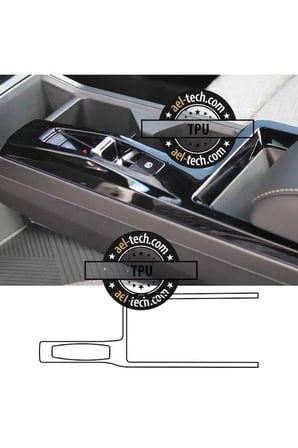 Ssangyong Torres / Actyon Uyumlu Vites Etrafı Piano Black TPU Koruyucu 2025-2026