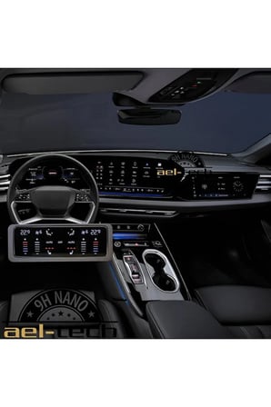 Audi A6 Dijital Gösterge,Navigasyon,Klima Kontrol Uyumlu Nano Ekran Koruyucu 3lü Set 2025-2026