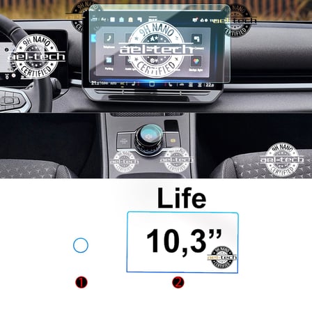 Volkswagen T-Roc Life Uyumlu 10,3 inç Navigasyon ve Home Tuşu 9h Nano Ekran Koruyucu 2li Set 2026-2027