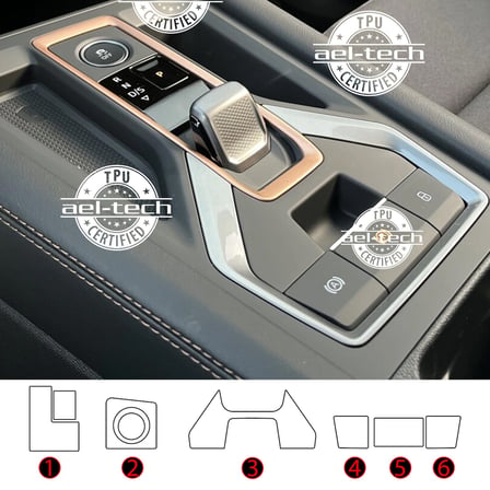 Cupra Formentor,Leon Uyumlu Vites Etrafı Piano Black TPU Koruyucu 6lı Set 2025-2026