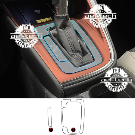 Honda Hr-V Uyumlu Vites Etrafı Piano Black Tpu Koruyucu 2li Set 2021-2026
