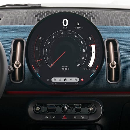 Mini Cooper / Countryman Uyumlu  MAT Navigasyon Ve Bilgi Ekran 9h Nano Ekran Koruyucu 2024-2026
