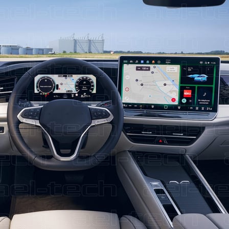 Volkswagen Passat Variant Uyumlu 10 İnç Dijital Gösterge Ve 12,9inç Navigasyon 9h Nano Ekran Koruyucu 2 Li Set 2025-2026