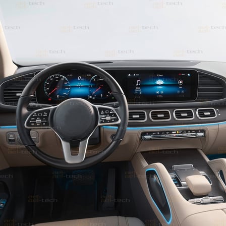 Mercedes GLS Uyumlu Dijital Gösterge ve Navigasyon 9H Nano Ekran Koruyucu 2020-2025
