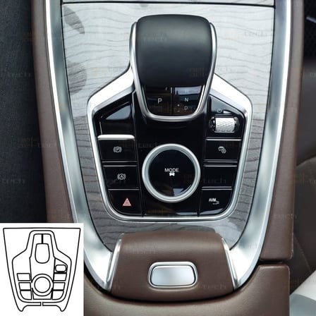 Chery Tiggo 8 Pro Max Uyumlu Orta Konsol Piano Black TPU Koruyucu 2024-2025