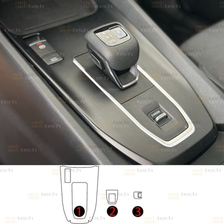 Nissan Qashqai Uyumlu Orta Konsol Piano Black TPU Koruyucu 3lü set 2025-2026