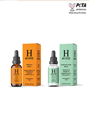 Hoito C Vitamini Serumu 30ml & Hyalüronik Asit Serum 30ml 2'li Set