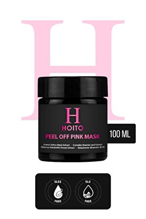 Peel Off Pink Mask 100ml-Siyah Nokta Karşıtı,Nemlendirme ve Aydınlık Görünüm Soyulabilir Yüz Maskesi