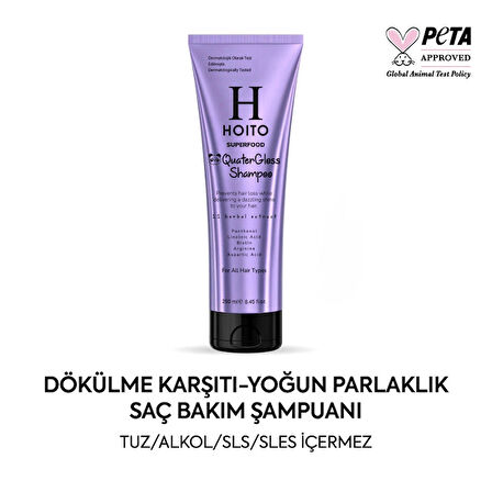 Dökülme Karşıtı Yoğun Parlaklık ve Hızlı Uzama Tuz SLS Sles İçermeyen Saç Bakım Şampuanı 250ml