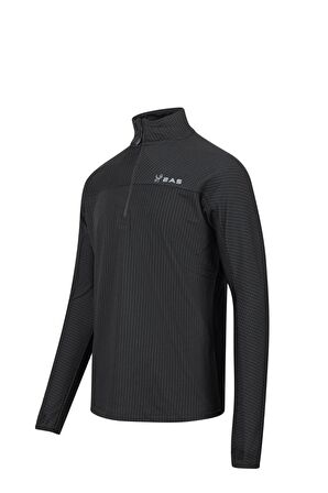 2AS Kolima Yarım Fermuarlı Sweatshirt Siyah