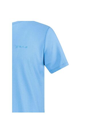 2AS Kalei Sıfır Yaka T-Shirt Mavi