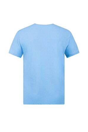 2AS Kalei Sıfır Yaka T-Shirt Mavi