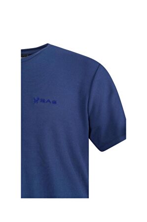 2AS Kalei Sıfır Yaka T-Shirt Lacivert