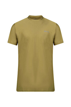 Capri Sıfır Yaka Kahverengi T-Shirt