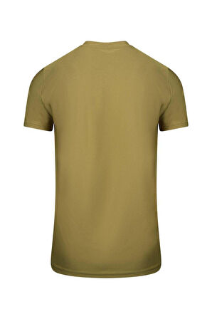 Capri Sıfır Yaka Kahverengi T-Shirt