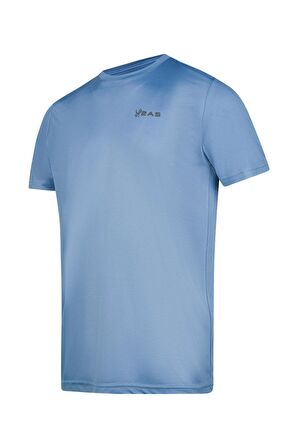 2AS Fiji Sıfır Yaka Tişört Mavi