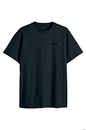 2AS Sıfır Yaka Erkek Tişört Siyah 2ASFİJ2023