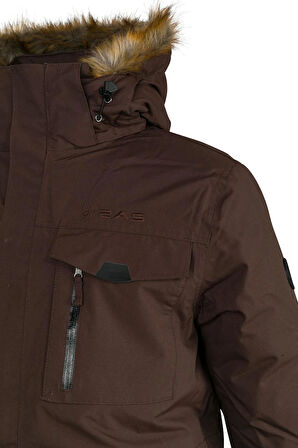 Saalbach Erkek Down Ceket Mont Kahve