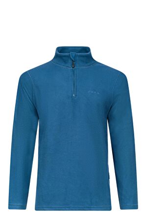 2AS CARLOW Yarım Fermuarlı Erkek Polar Sweatshirt Lacivert