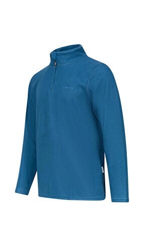 2AS CARLOW Yarım Fermuarlı Erkek Polar Sweatshirt Lacivert
